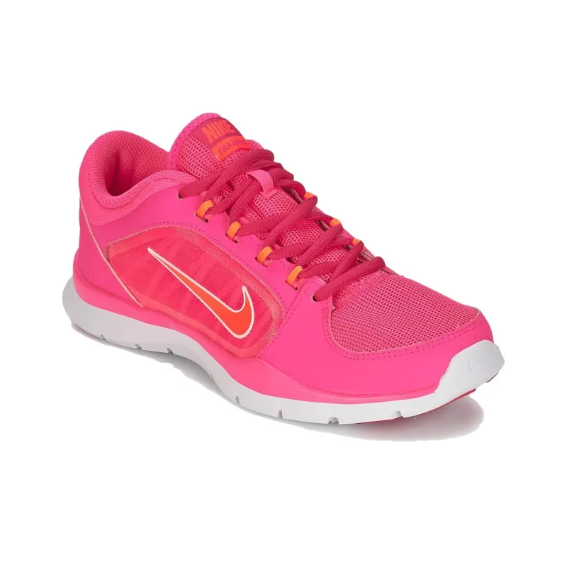 Nike Flex Trainer 4 Cushioning Anti-Slip And Wear-Resistant Support Lightweight Low-Top Training Shoes Women's Pink-2