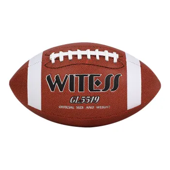 WITESS Rugby Ball PVC Material Indoor And Outdoor Size 3/6 Size 9 Three Specifications Brown