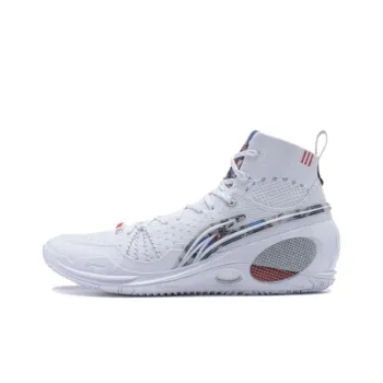 LiNing Wade 808 Ultra Durable Breathable High Top Basketball Shoes Men's White