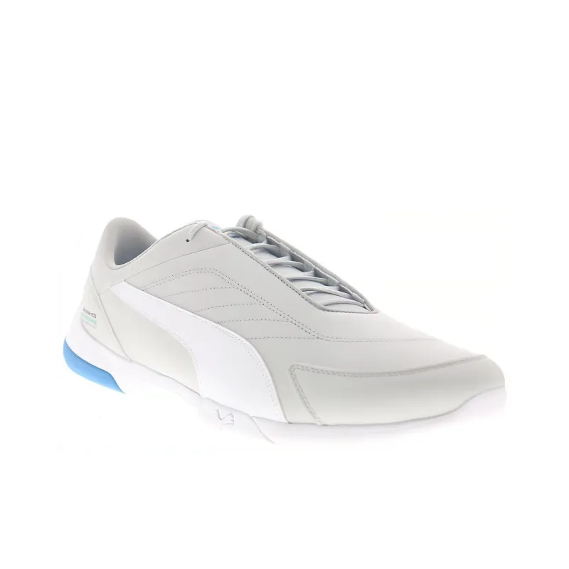 PUMA Mercedes Amg Petronas Kart Cat III Cushioning Lightweight Slip-Resistant Low-Top Casual Shoes Men's Gray White-2