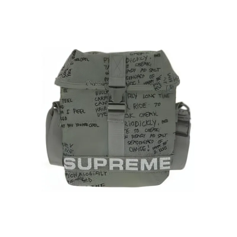 Supreme Nylon Shoulder Bag, Crossbody Bag Regular Unisex Green-2