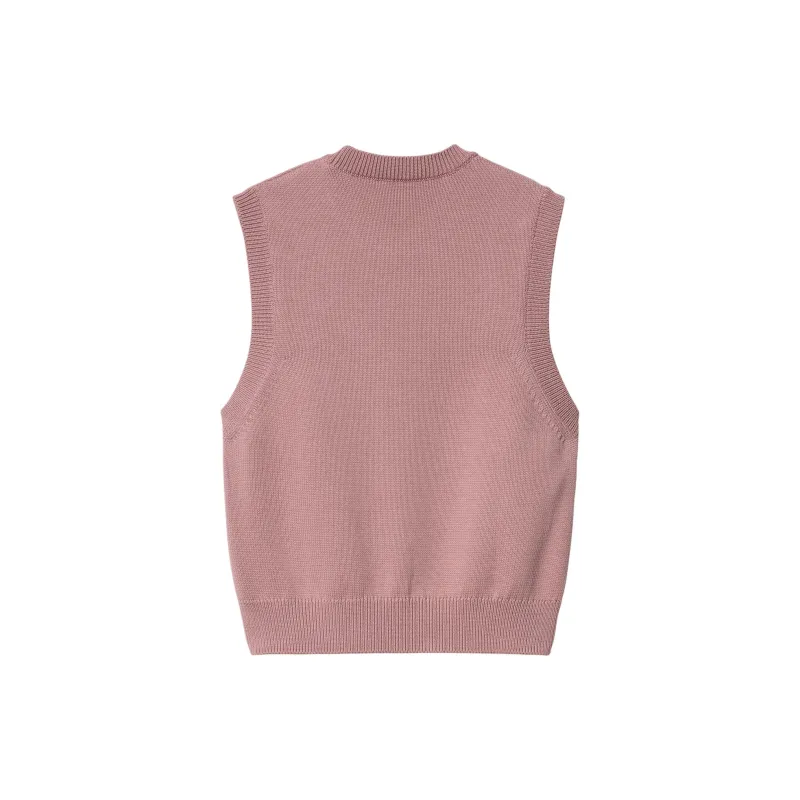 Carhartt WIP SS24 W' Chester Vest Sweater Tank Tops Women's Pink-1