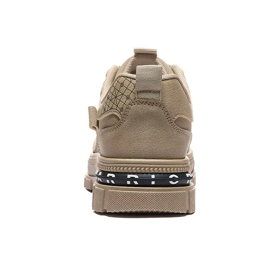 WARRIOR Skateboard Shoes Men Low Top Khaki-3