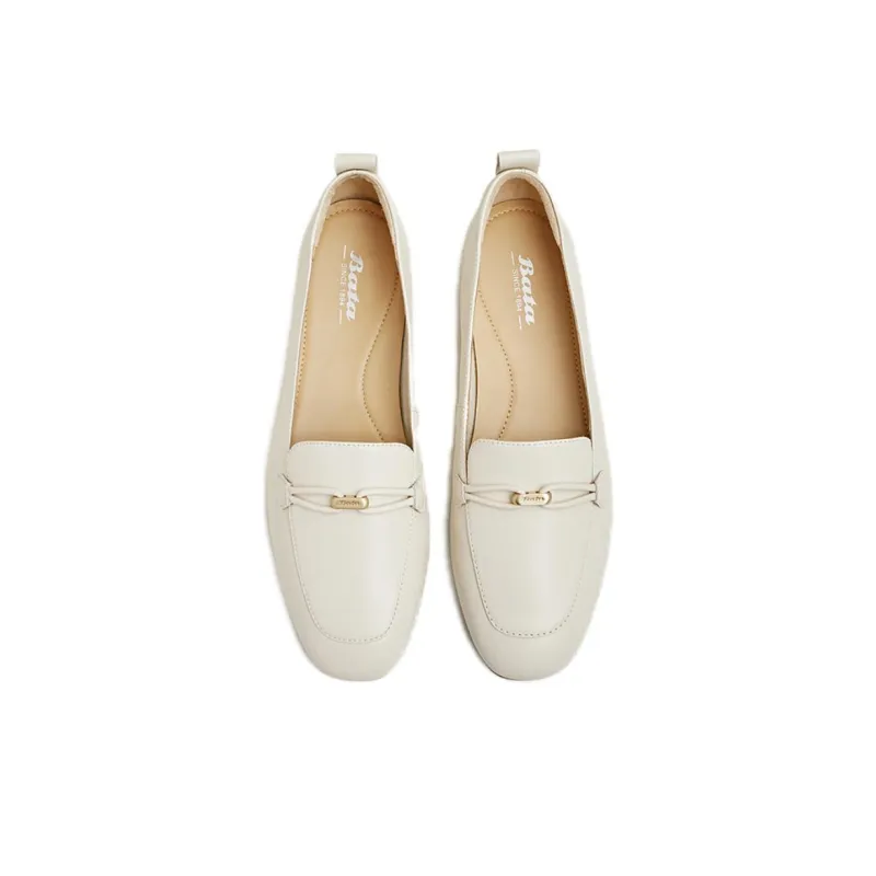 BATA Loafers Women's Solid Color-3