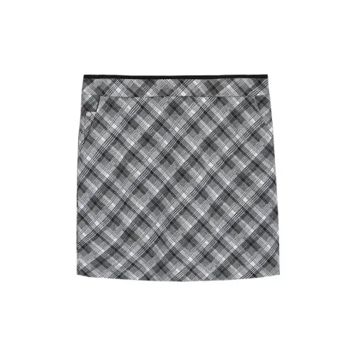 Self Who Casual Short Skirts Women's Black Check