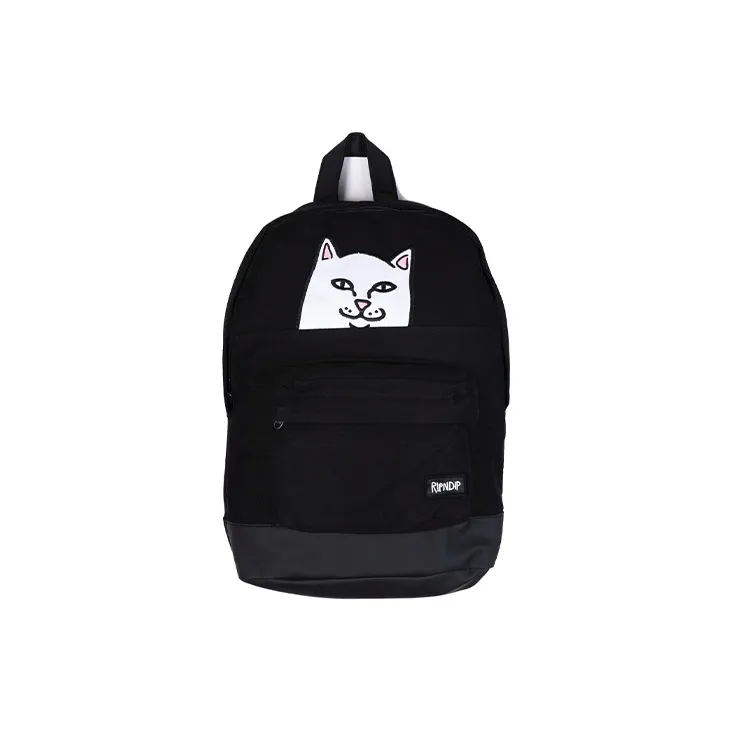 RIPNDIP Nylon Fabric Backpack Regular Unisex Black-2