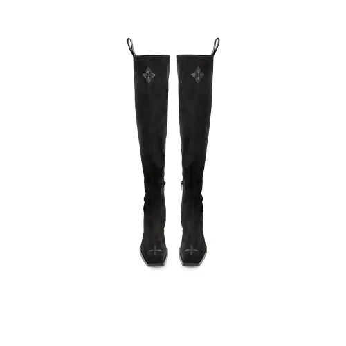 SMFK Knee-high Boots Women's Midnight Black