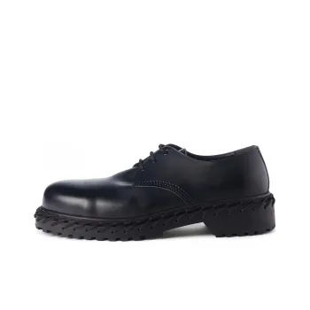 Balenciaga Laces Derbies Leather Shoes Black