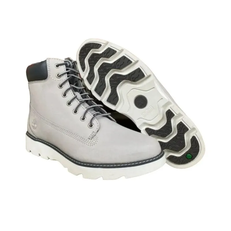 Timberland Keeley Field 6 Inch Wide Fit Boots 'Light Grey' Women's-4
