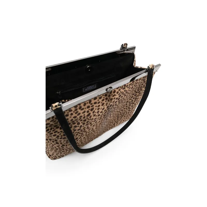 VERSACE Pre-Owned Medusa Leopard-print Shoulder Bag-3