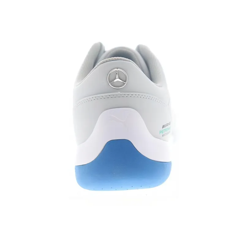 PUMA Mercedes Amg Petronas Kart Cat III Cushioning Lightweight Slip-Resistant Low-Top Casual Shoes Men's Gray White-4