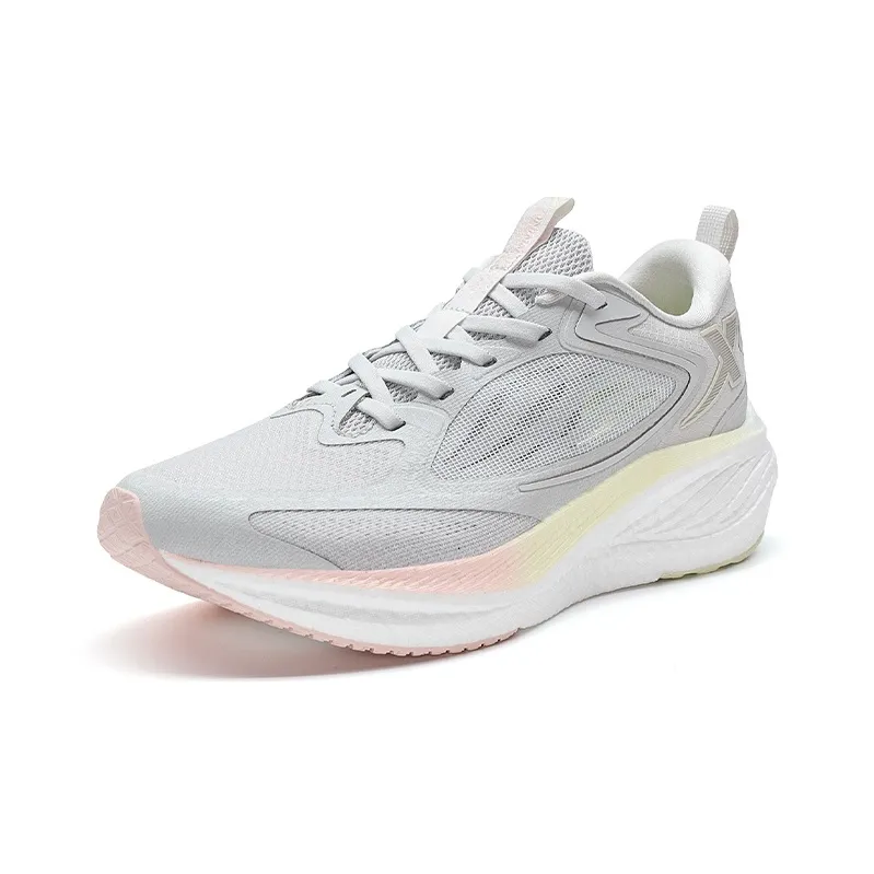 XTEP Running Shoes Women's Low Top Lunar Stone Gray/Light Jasmine-2