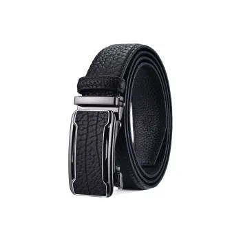Old Man's Head Minimalist Style Business Automatic Buckle Versatile Pant Belt Leather Belts Men's Width  3.5cm