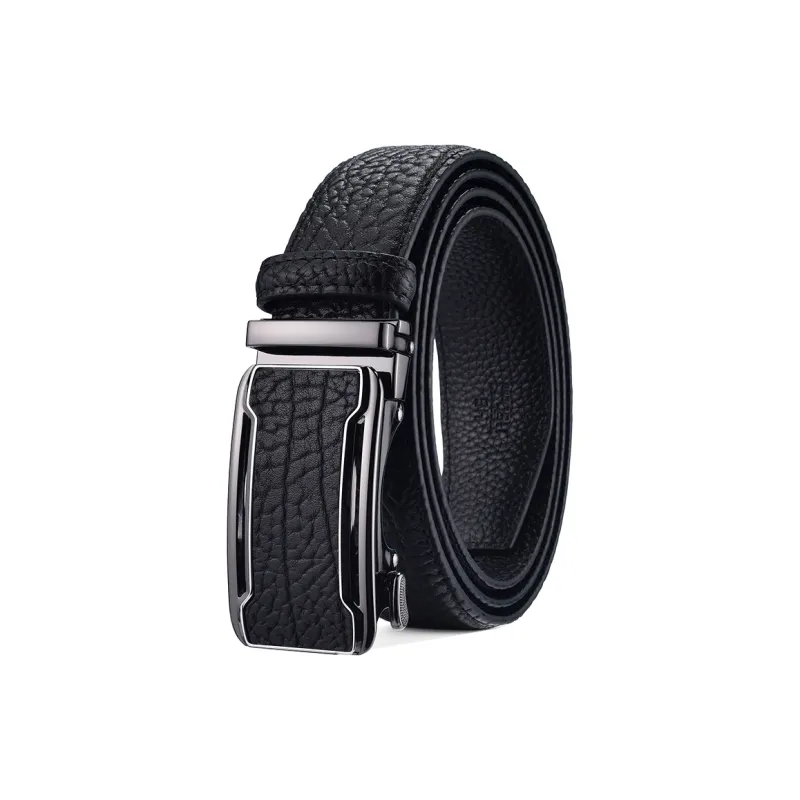 Old Man's Head Minimalist Style Business Automatic Buckle Versatile Pant Belt Leather Belts Men's Width  3.5cm-0