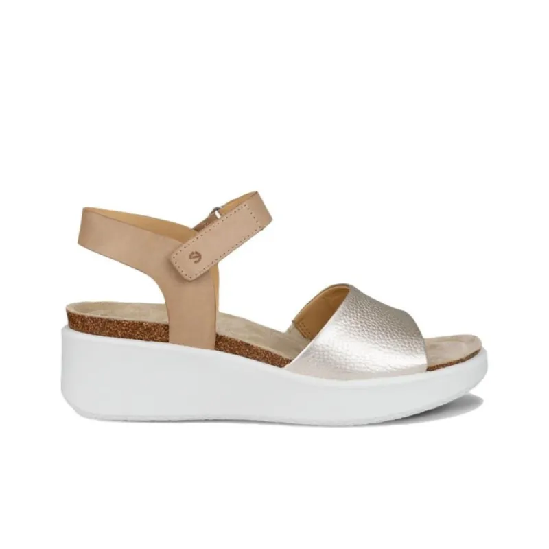 Ecco One Strap Sandals Women's Brown-1