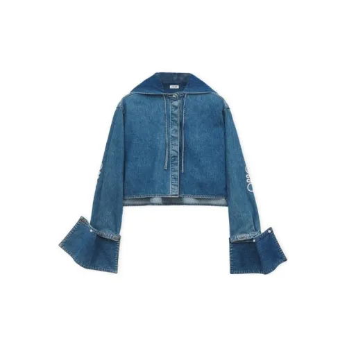 LOEWE Denim Jackets Women's Denim Blue