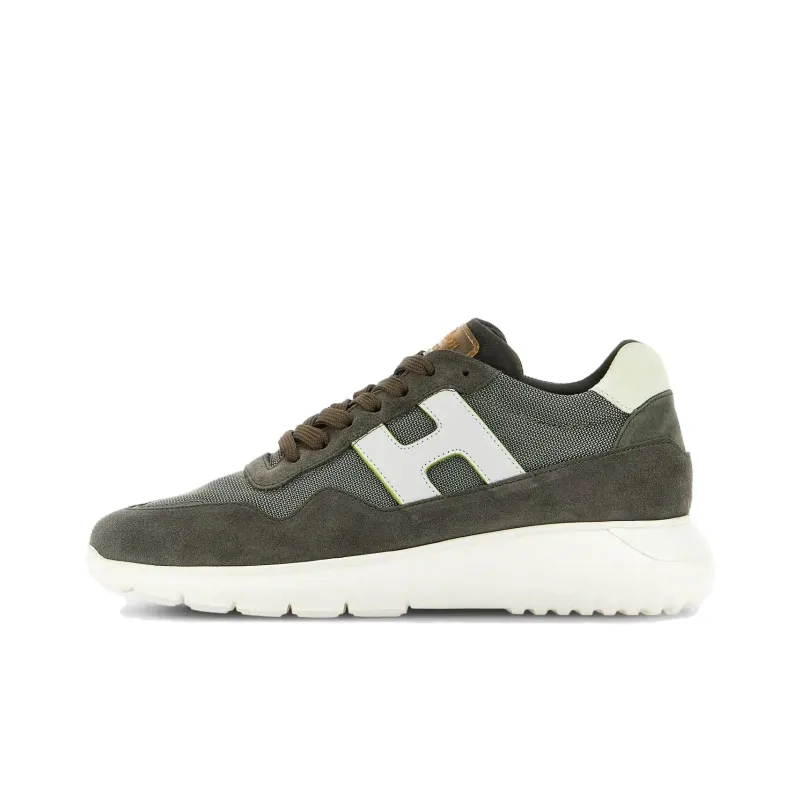 HOGAN Interactive Panelled Leather Sneakers-0