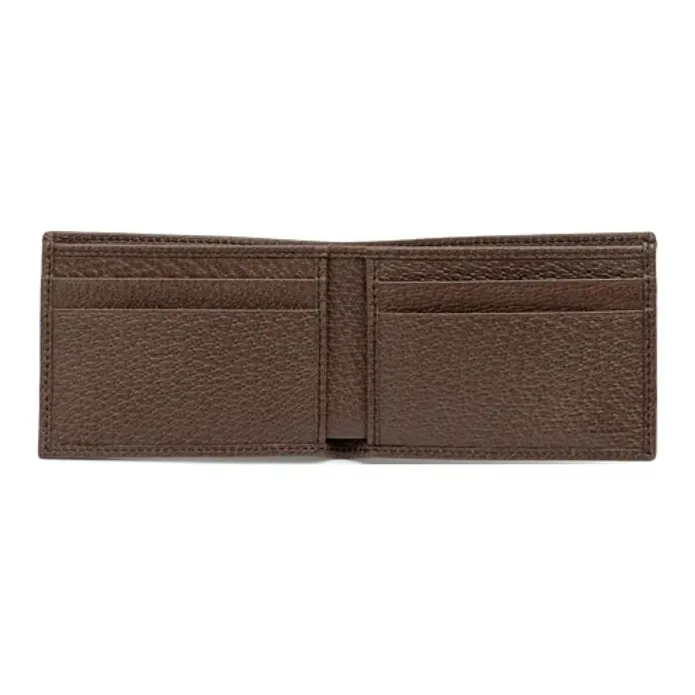 GUCCI Ophidia Canvas With Calfskin Wallet Mini Men's Brown & Beige-3