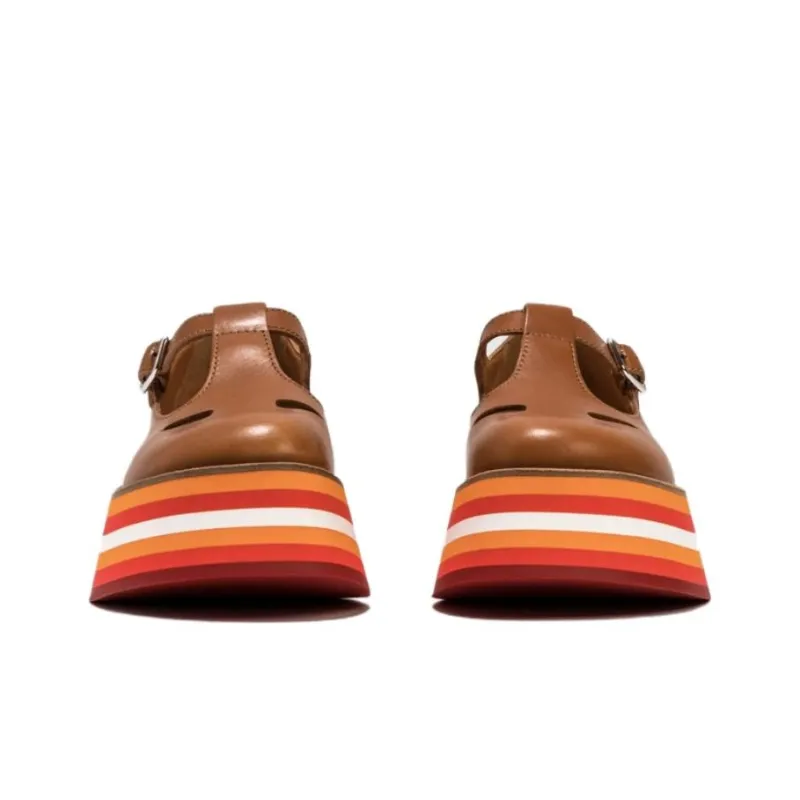 Burberry Casual Single Shoes Women's Brown-2