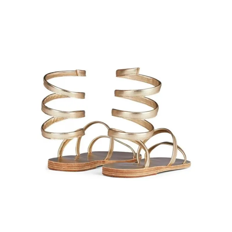 ANCIENT GREEK SANDALS Roman Sandals Women's Gold-3
