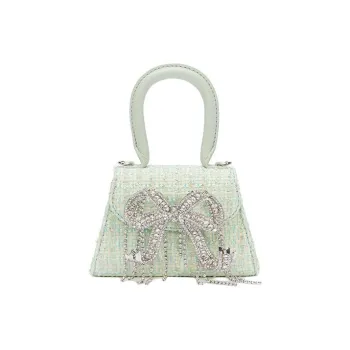 Self portrait Polyester Shoulder Bag, Crossbody Bag, Handbag Micro Women's Mint Green