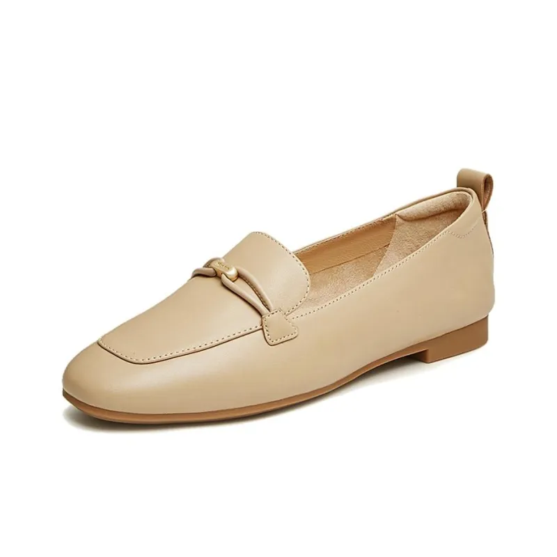 BATA Loafers Women's Solid Color-7