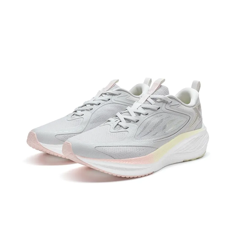 XTEP Running Shoes Women's Low Top Lunar Stone Gray/Light Jasmine-4