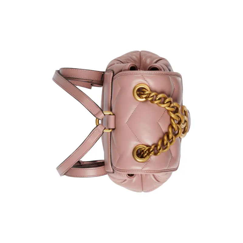 GUCCI GG Marmont Leather Backpack Women's Pink-3