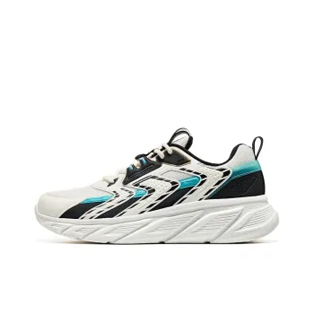 Erke Crimson Shadow Cushioning, Slip Resistant, And Abrasion Resistant Low Top Running Shoes Men's White Black Blue