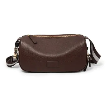 Old Man's Head Top Grain Cow Leather Pillow Bag Shoulder Bag Women's Coffee