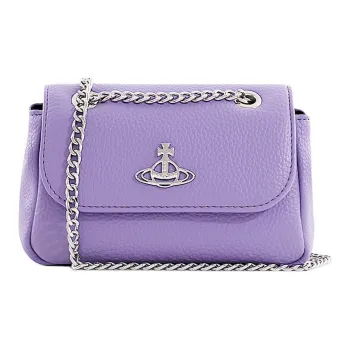 Vivienne Westwood PU Shoulder Bag Crossbody Bag Wallet Small Size Women's Purple