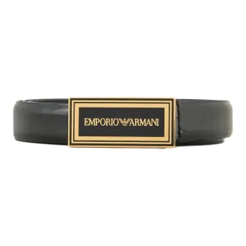EMPORIO ARMANI Logo buckle Leather Belt