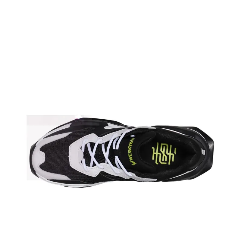 LiNing Reburn Low Top Basketball Shoes Men's Black White-2