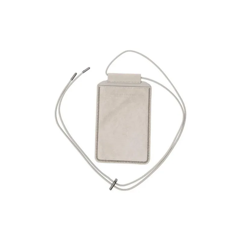Brunello Cucinelli Logo debossed Leather Case-0