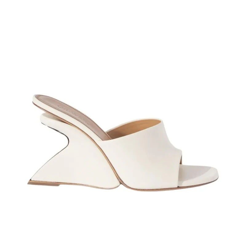 OFF WHITE Jug Wedge Mule White Women's-1