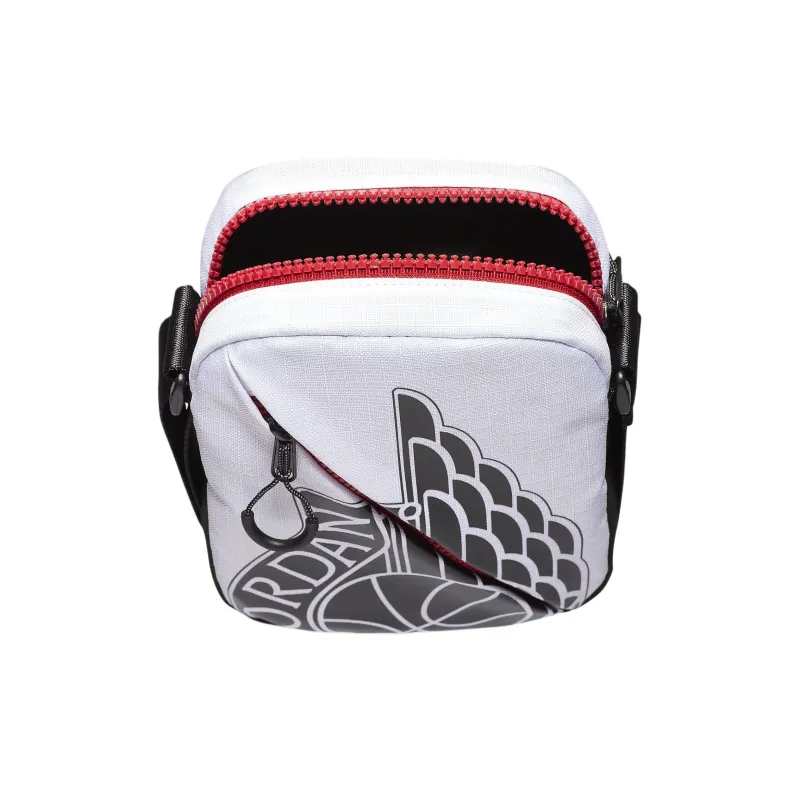 Jordan Polyester Cell Phone Pouch Shoulder Bag Crossbody Bag Regular Unisex Black White-4