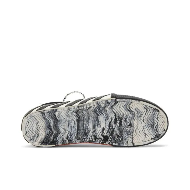 OFF WHITE Low Vulcanized Canvas Sneaker 'Black White Orange'-4
