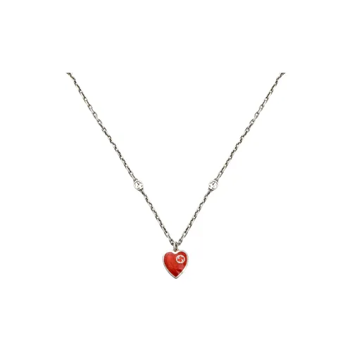 GUCCI Gucci Heart necklace with Interlocking G