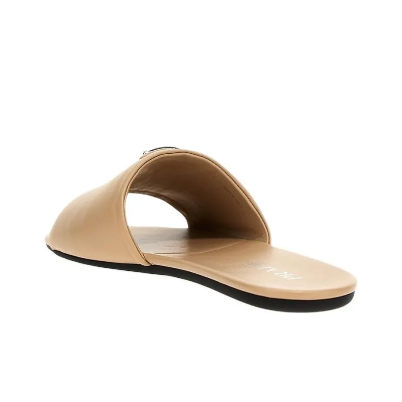PRADA Rubber Sole Slip Resistant Slide Slippers Women's Umber-3