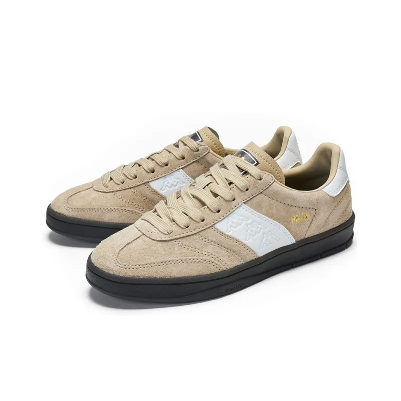 Kappa Anti Slip Wear Resistant Low Top Skateboard Shoes Unisex Khaki-5