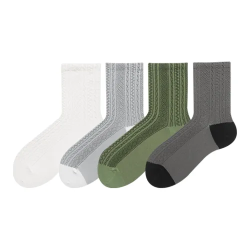 Hello Monday Mid-Calf Socks Women's 4 Pack