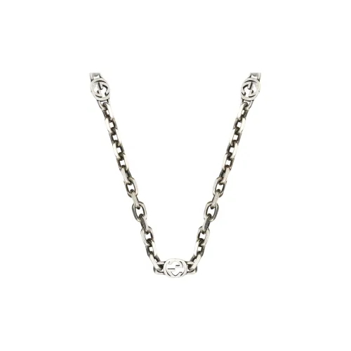 GUCCI Unisex Classic Double G Necklace Collection Necklace