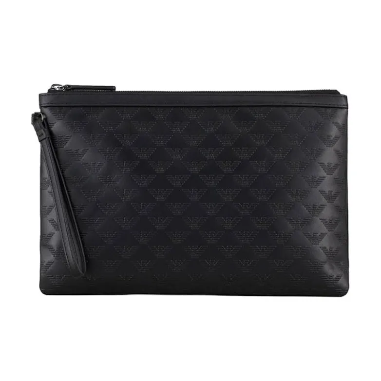 EMPORIO ARMANI Polyester Coin Purse Clutch Regular Men's Black-0