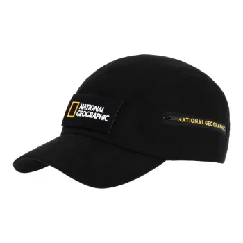 NATIONAL GEOGRAPHIC Cotton Baseball Caps Unisex Black