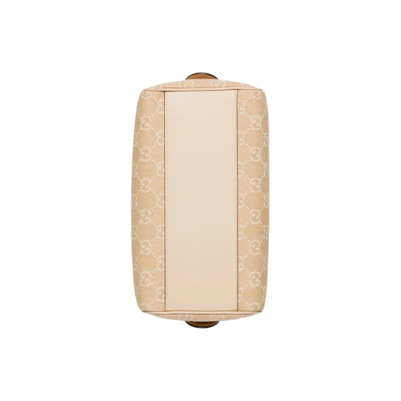 GUCCI Ophidia Denim Shoulder Bag Crossbody Bag Handbag Small Size Women's Light Beige-4
