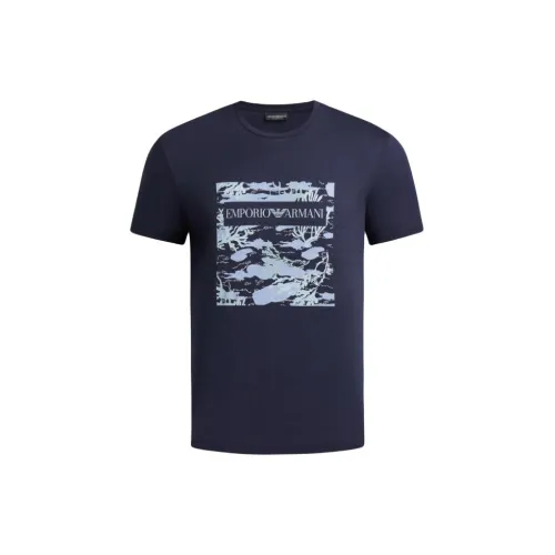 EMPORIO ARMANI T-Shirts Men Navy Blue