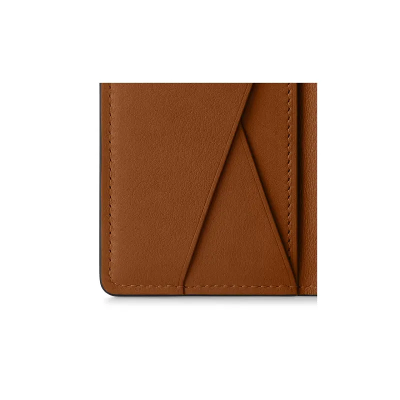 LOUIS VUITTON Cuir Millesime Calfskin Wallet Men's Brown-5