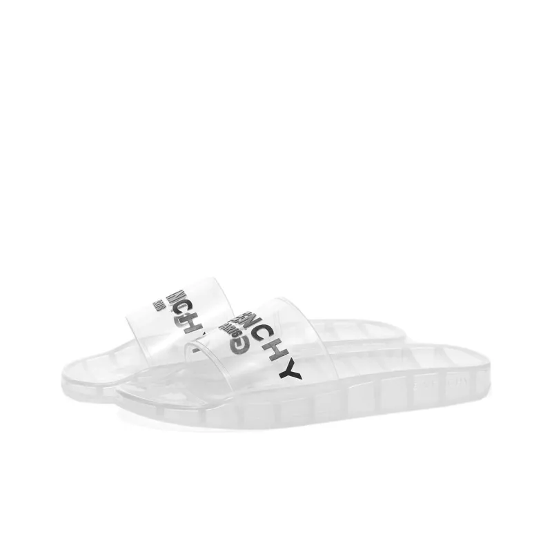 Givenchy Quiet Slide Slippers Men's Clear White-3