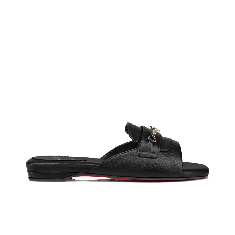 CL LUBOTING Slide Slippers Women's Black-1