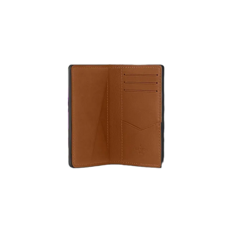 LOUIS VUITTON Cuir Millesime Calfskin Wallet Men's Brown-3